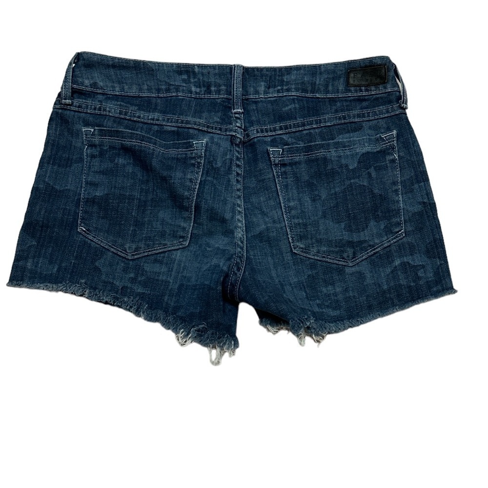 Fade to Blue Camo Jeans Shorts Camouflage Made in the USA size 27
